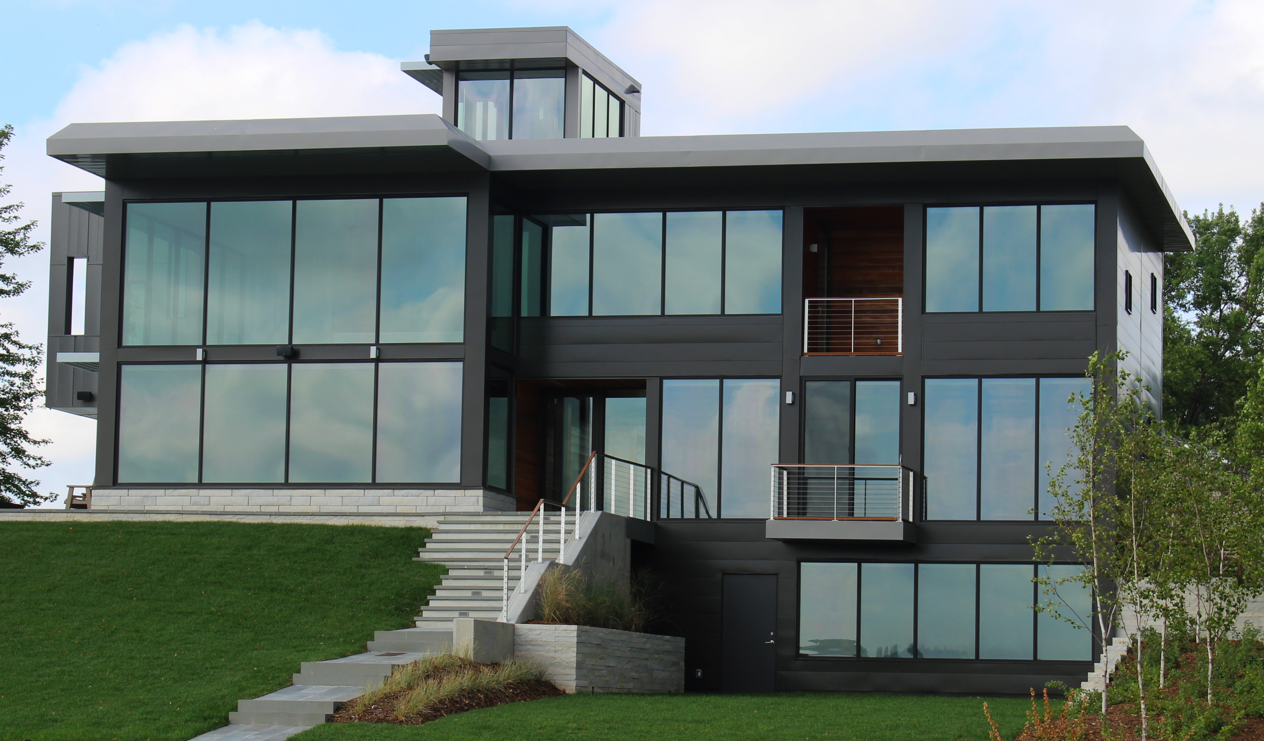 Commercial Building with Extruded Aluminum Windows